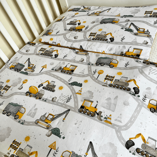 Digger Days (Yellow) | Kids Blanket Set