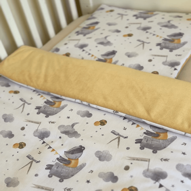 "To the Moon" Badger Astronomer | Kids Blanket Set