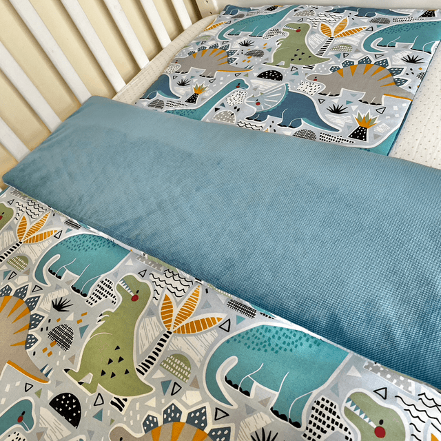 Dinosaur Adventure (Blue) | Kids Blanket Set 