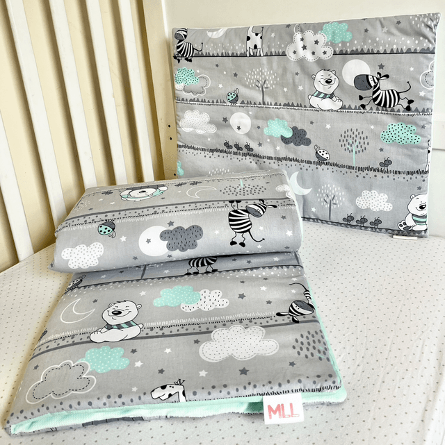 Dreamy Night Animal | Kids Blanket Set