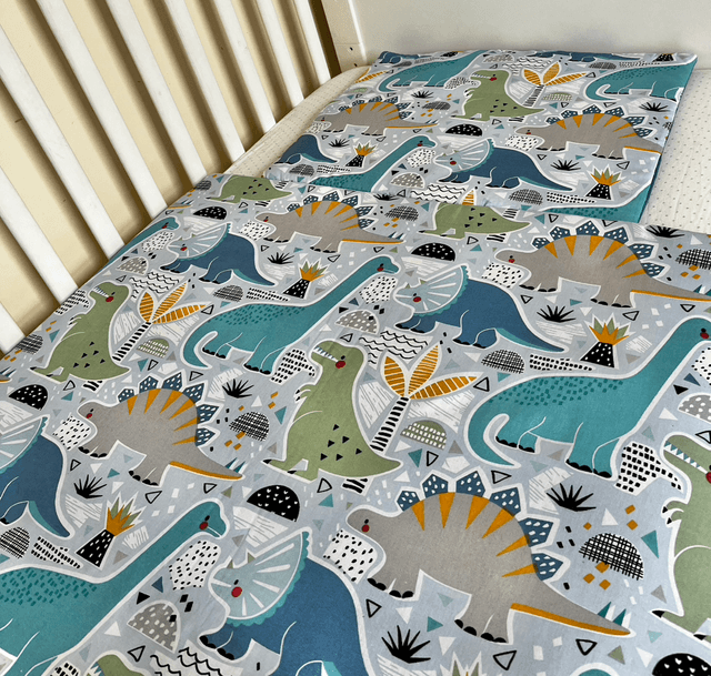 Dinosaur Adventure (Blue) | Kids Blanket Set 