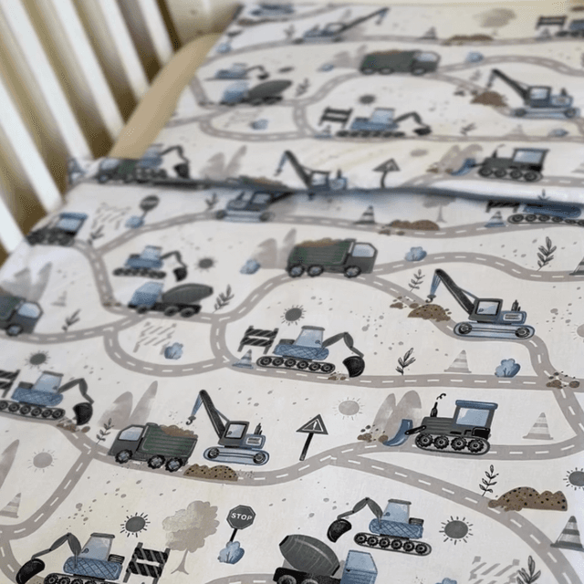 Construction Zone Dreams | Kids Blanket Set