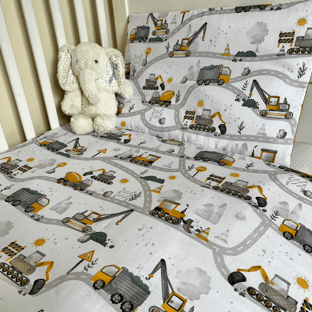 Digger Days (Yellow) | Kids Blanket Set